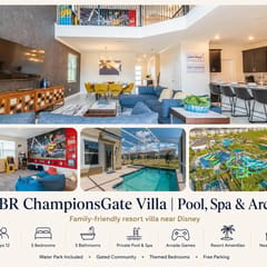 5BR ChampionsGate Villa | Pool, Spa & Arcade